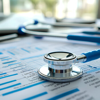 Stethoscope on Medical Billing Statement